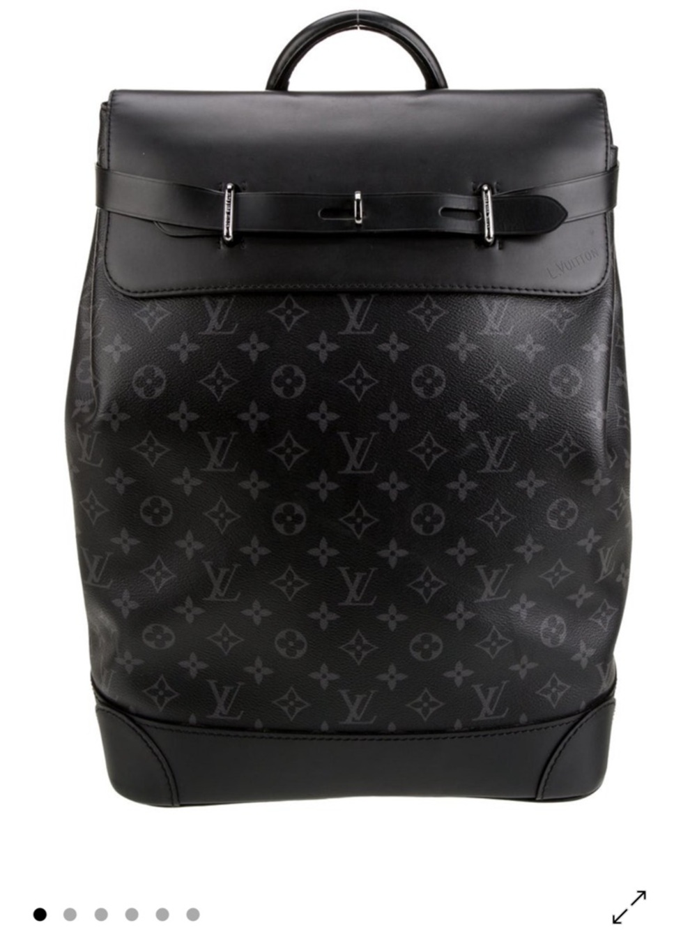 Louis Vuitton Black Monogram Top-Handle Backpack